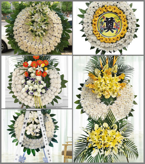 广东梅州市大埔县银江镇花圈速递